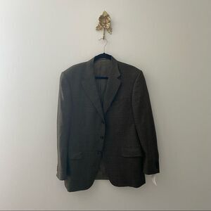 Corneliani Men’s Grey Check Wool Cashmere Blazer 50R